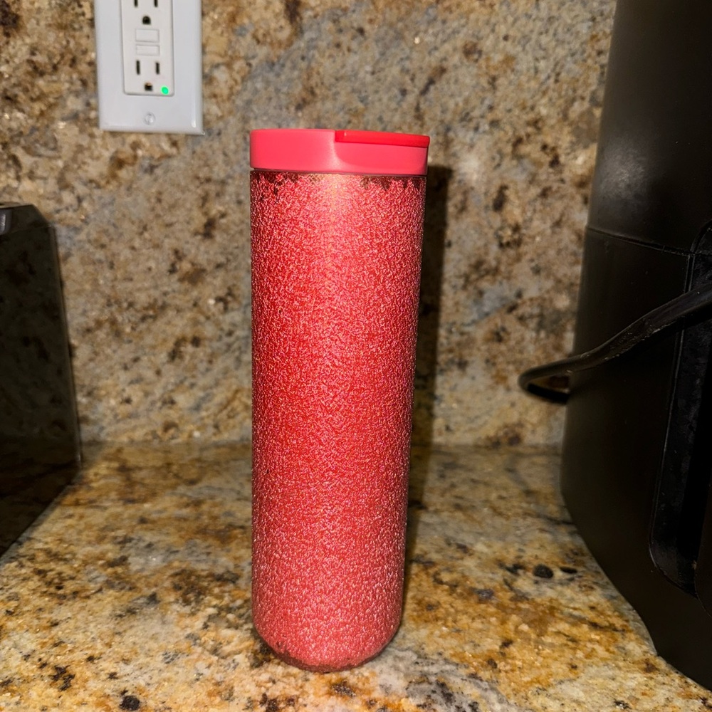 Pink and Sparkly Starbucks Insulated Tumbler